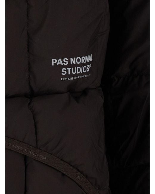 Pas Normal Studios Black Off-Race Down Liner Jacket With Tech Fabric And Bro for men