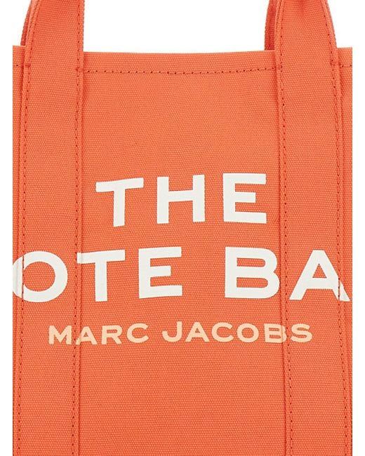 Borsa Shopping 'The Medium Tote' Con Stampa Logo A Contras di Marc Jacobs in Orange