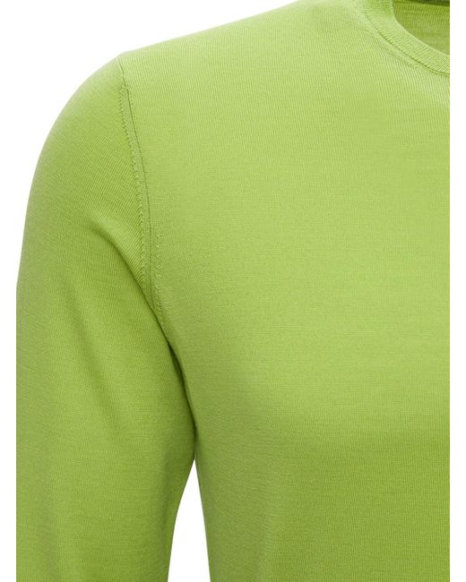 GAUDENZI Green Crew Neck Sweater for men