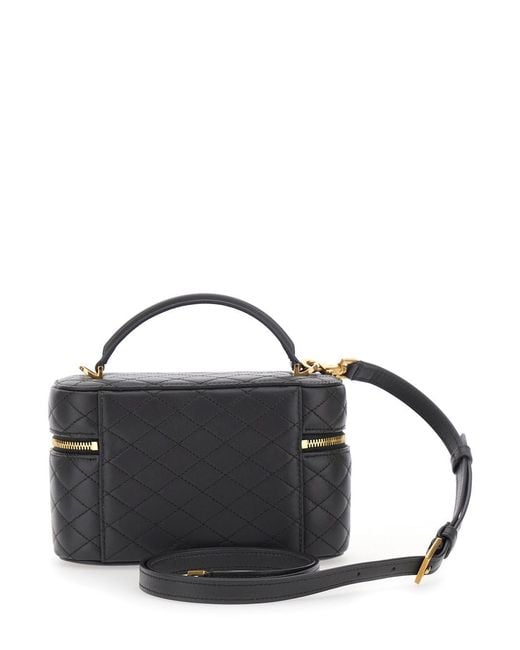 Saint Laurent Black Shoulder Bag 'Gaby' With Leather Details For