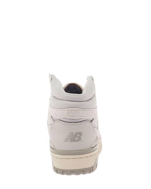 Sneakers High-Top '650' Con Logo N di New Balance in White