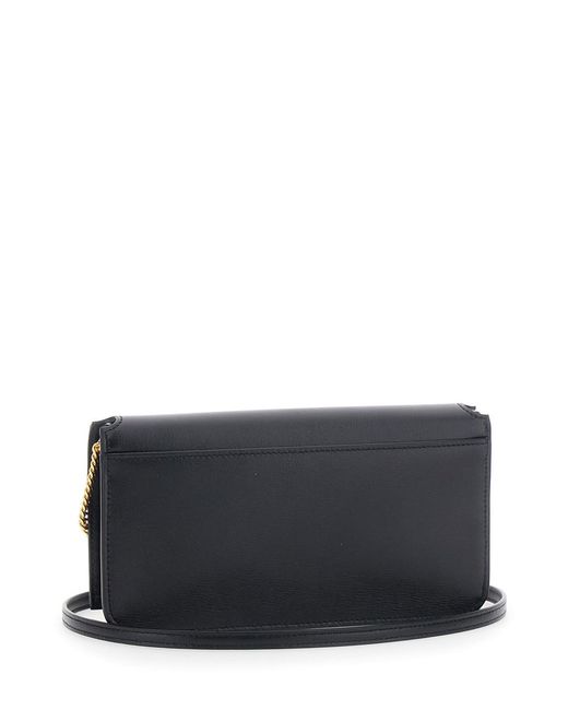 Saint Laurent White Crossbody Bag With Cassandre On The Front And Chai