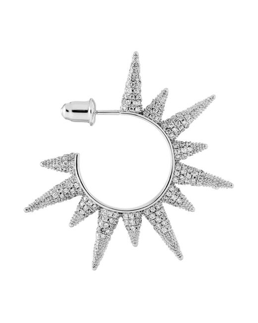 LAG World Multicolor 'Sunblade Arctic' Sun Shaped Earings With Crystal E