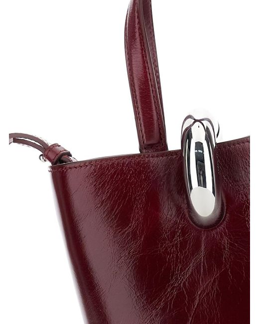 Borsa A Mano 'Le Petit Bambola' Con Dettaglio Con Anello E L di Jacquemus in Red