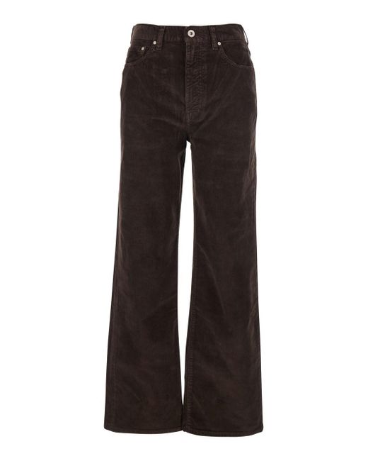 Jeans 'Kora' Con Passanti Per Cintura E Patch Logo Sul Retro di AG Jeans in Black