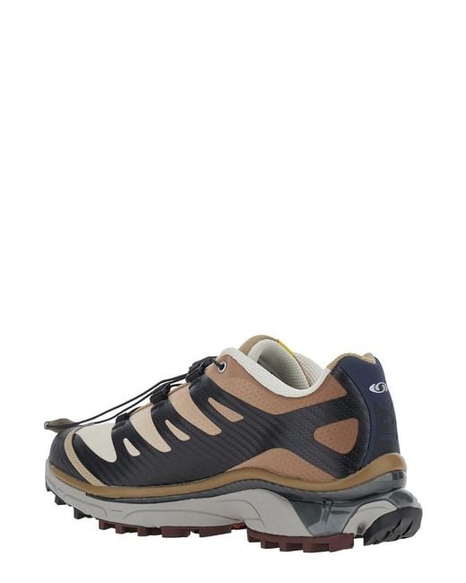 Salomon White Xt 4 Og Sneakers With Rubber Sole And Tech Fabric Insert