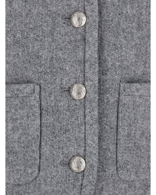 Giacca Con Chiusura Con Bottoni E Tasche Sul Fronte di DUNST in Gray