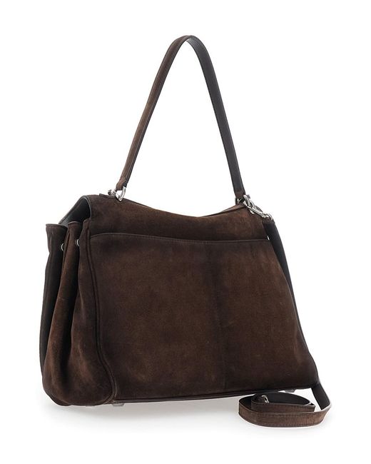 Balenciaga Black 'Rodeo Medium' Shoulder Bag With Removable Shoulder Strap