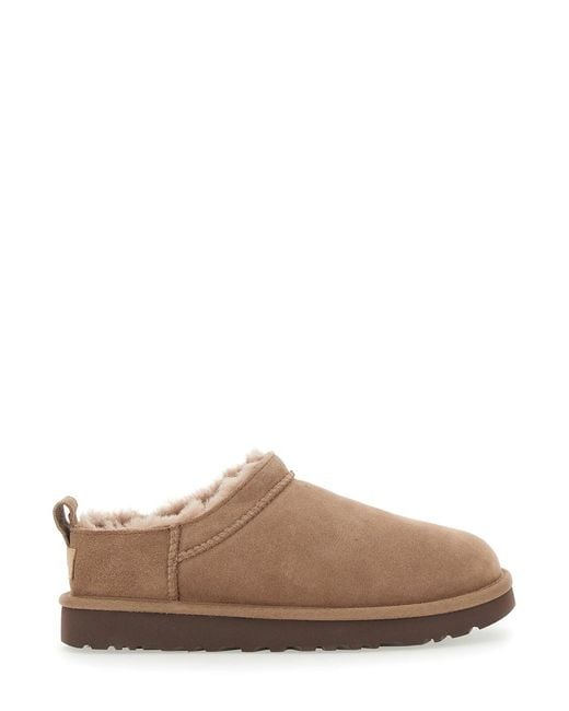 Ugg Brown Classic Micro Ankle Boots