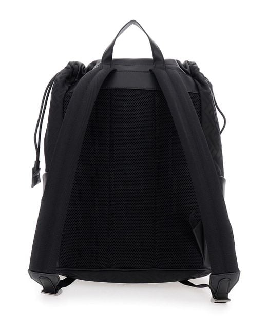 Fendi Black Zaino Baguette Nylon M for men