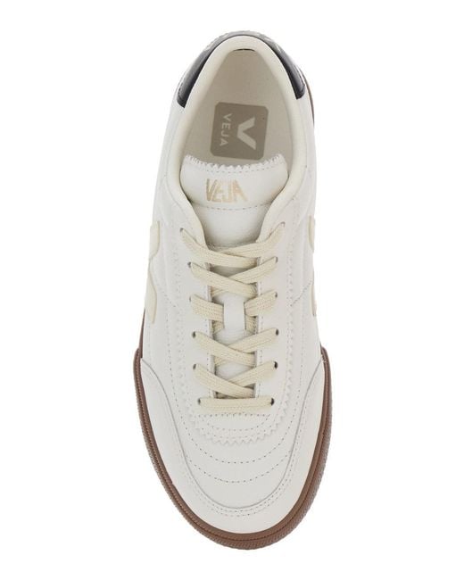 Veja White Low Top Sneakers With Logo Patch