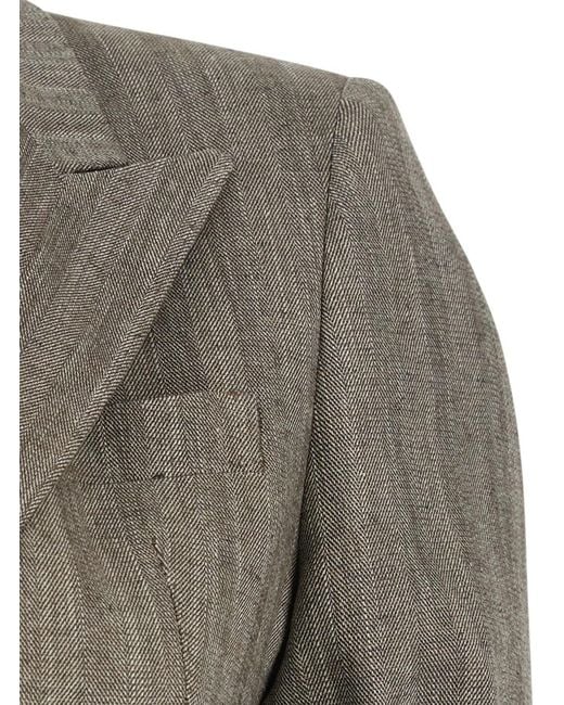 Tagliatore Gray Suit Double-Breasted