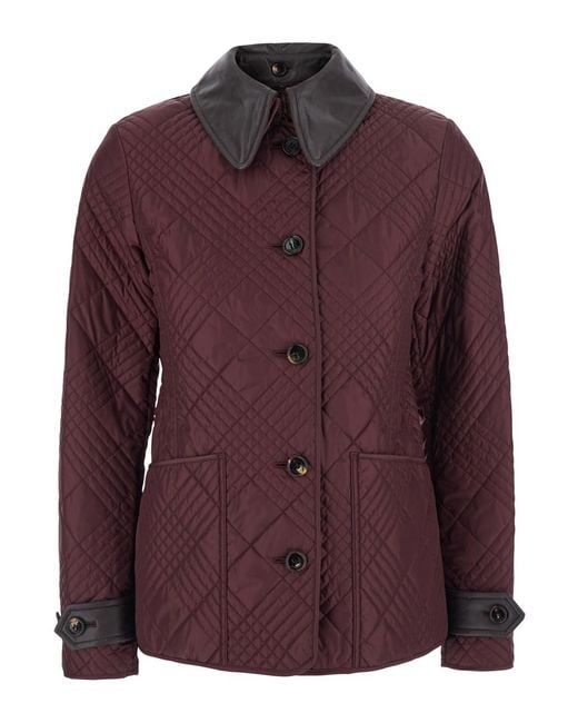 Burberry Purple Fernleigh Lth