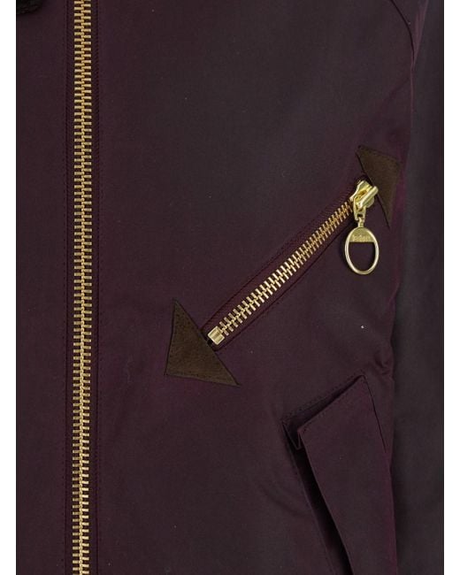Giubbotto Con Colletto A Coste E Tasca Con Zip Frontale di Barbour in Black