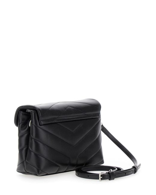Saint Laurent Black 'Lou Lou Toy' Quilted Leather Crossbody Bag