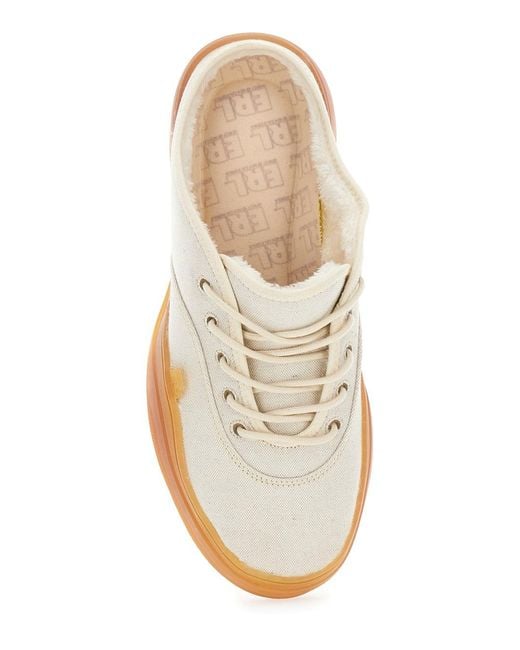 ERL White Low Skate Mule' Low Top Sneakers for men