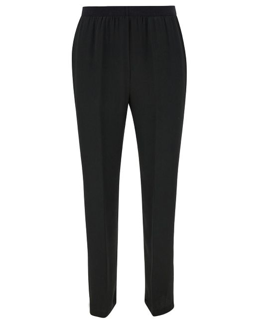 Semicouture Black 'Philippa' Pants With Elastic Waistband