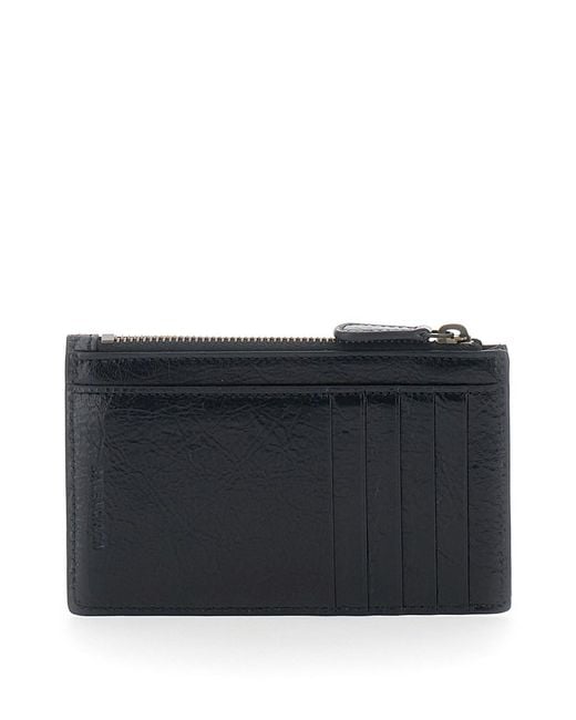 Balenciaga Black 'Le City Long' Cardholder With Tone-On-Tone Logo On T