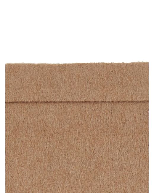 Max Mara Natural Skirt Tenuta With Elegant Details And Wool Fabric For W