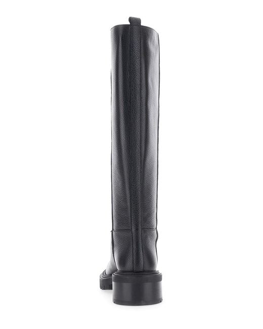 Via Roma 15 Blue Knee-High Slip-On Boots