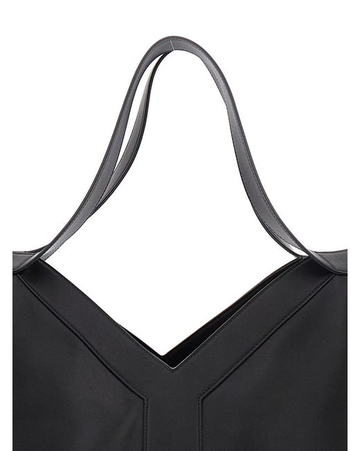 Saint Laurent Black Tote Bag With Two Top Handles And Hook Closure for men