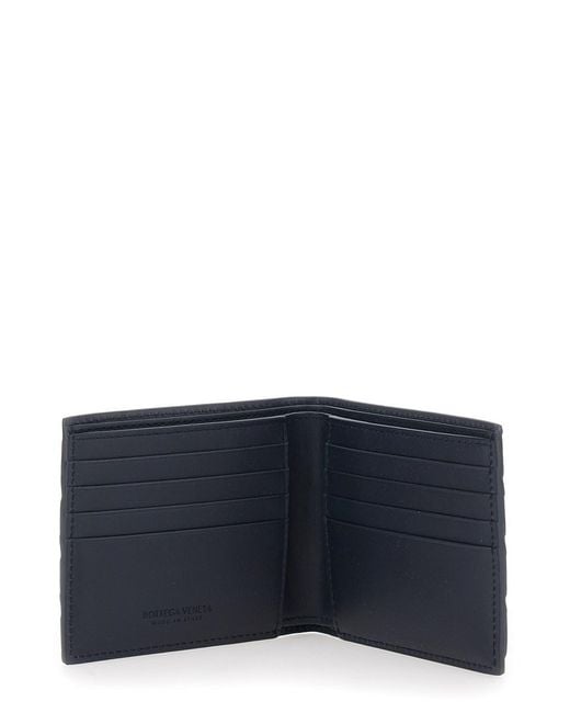 Bottega Veneta Blue Bifold Intreccio for men