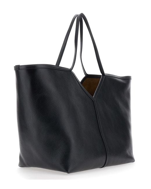 Saint Laurent Black 'Ysl Bo' Shoulder Bag With Ysl Logo