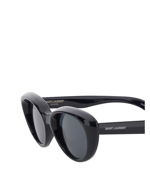 Saint Laurent Black 'Sl 859' Cat-Eye Sunglasses With Embossed Logo Let