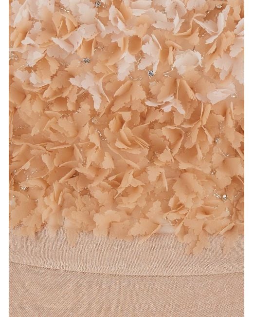 Elisabetta Franchi Natural Long Dress Viscose Blend