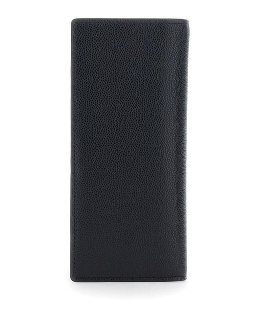 Tod's Blue Vertical Wallet With Logo Plaque On The Front for men
