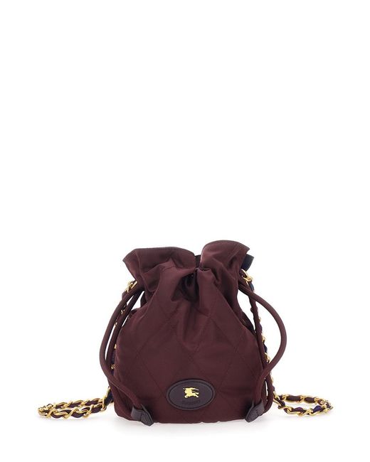 Burberry Purple Horseshoe Chain Pouch