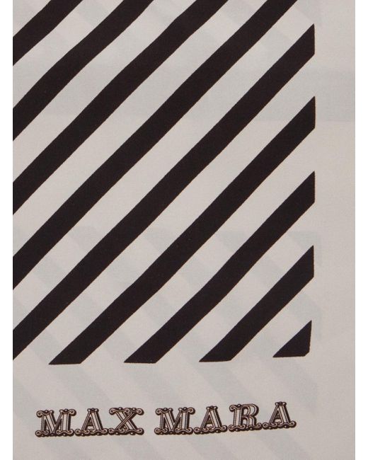 スカーフ Max Mara SS25 CARRE90W PRINTED FOULARD (2514541092600 009) Max Mara 'Carre' And Foulard With Logo Lettering And All