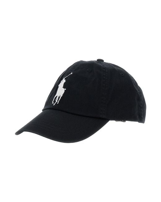 Polo Ralph Lauren Blue Baseball Cap Cotton for men