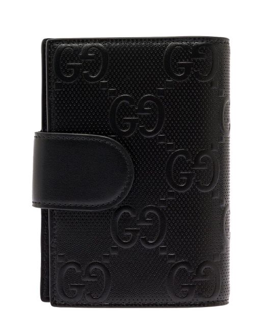 Portafoglio Bifold Con Motivo Logo di Gucci in Black da Uomo