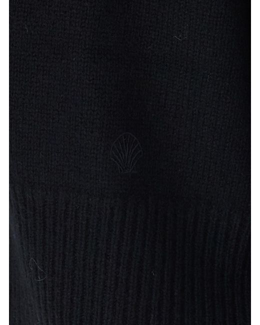 Loulou de Saison Blue Anzor Lds V-Neck Sweater With V-Neck And Long Sleeves