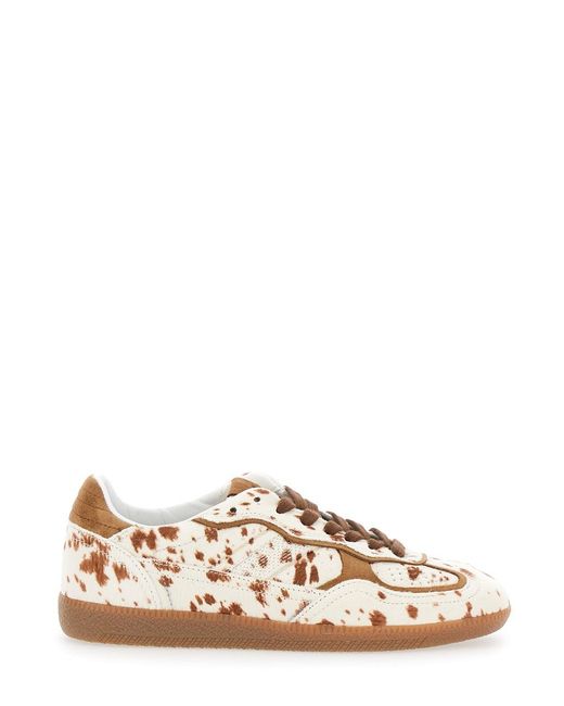 Alohas Natural 'Tb.490' Low Top Sneakers With Embossed Logo On The Side