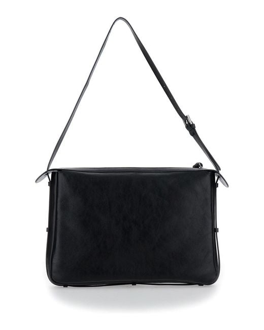 Borsa A Spalla 'Simply Large' Con Dettaglio Ff di Fendi in Black