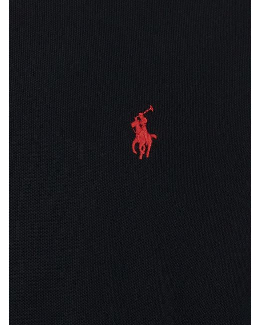 Polo Ralph Lauren Black "Classic Fit" Polo Shirt With Classic Collar A for men