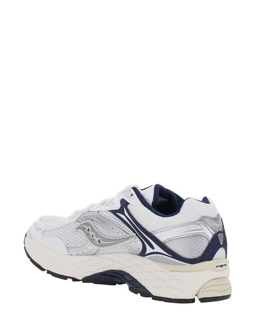 Saucony White Sneakers 'Omni 9 Elevate' With Tech Fabric Upper