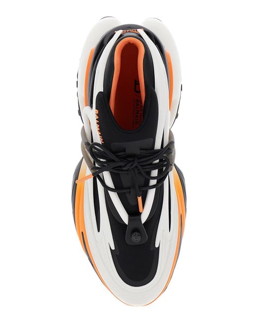 Balmain Multicolor Unicorn Neoprene And Leather Low-Top Sneakers for men
