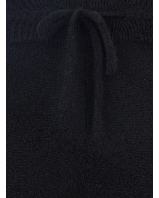 SOLOCASCMIR Black Pants With Drawstring Waist
