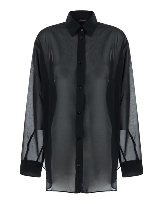 ANDAMANE Black Shirt With Buttons