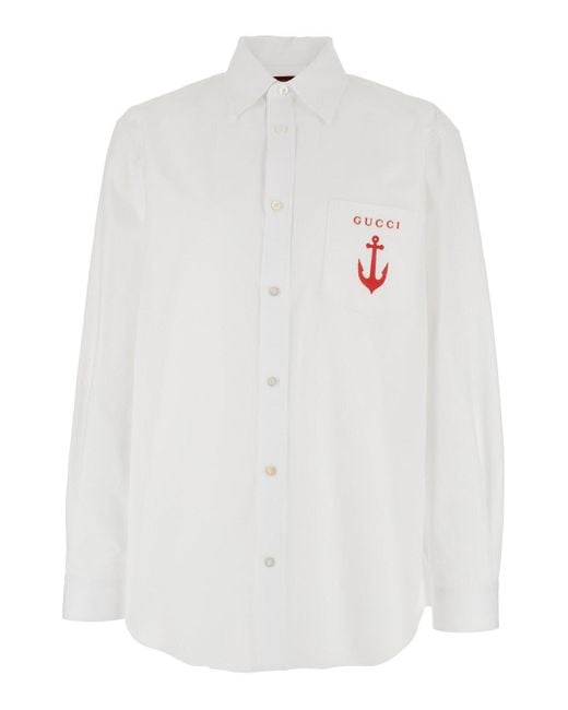 Camicia di Gucci in White da Uomo