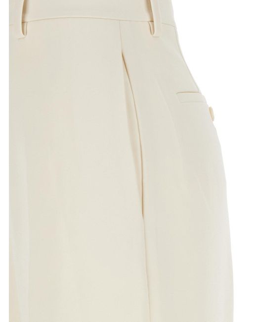 Theory White Pants With Belt Loops