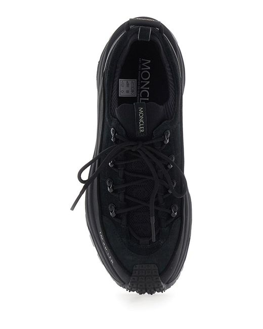 Moncler Black 'Trailgrip' Sneaker With Logo Detail On The Front And Ch for men