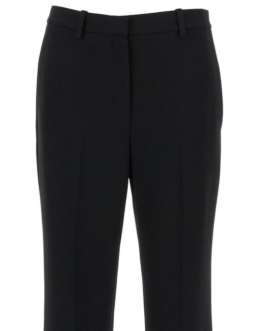 Theory Black Sartorial Pants With Stretch Pleat