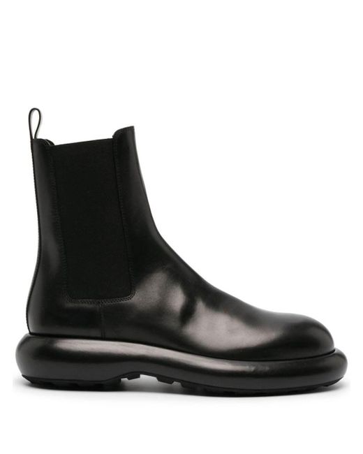 Jil Sander Black Round-toe Ankle Boots for men