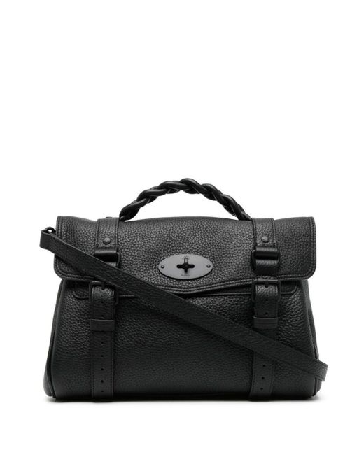 Mulberry Black Alexa Heavy Leather Handbag Woman