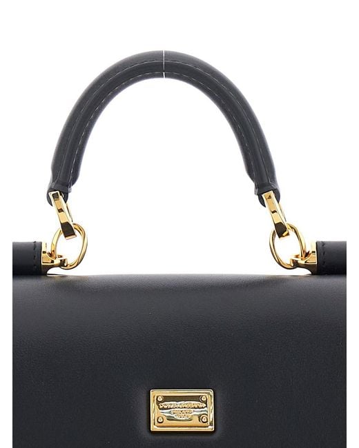 Dolce & Gabbana Blue 'My Sicily' Mini Crossbody Bag With Adjustable And Removable Shouder Strap And Logo Lettering On The Rear