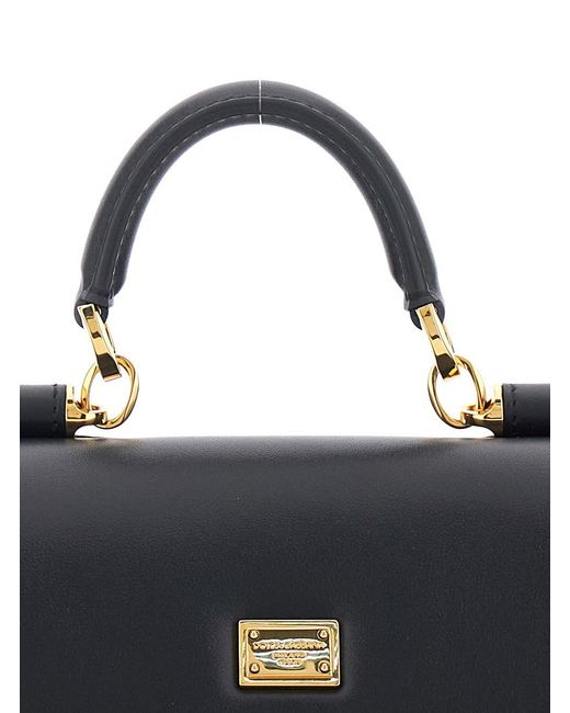 Dolce & Gabbana Blue 'My Sicily' Mini Crossbody Bag With Adjustable And Removable Shouder Strap And Logo Lettering On The Rear